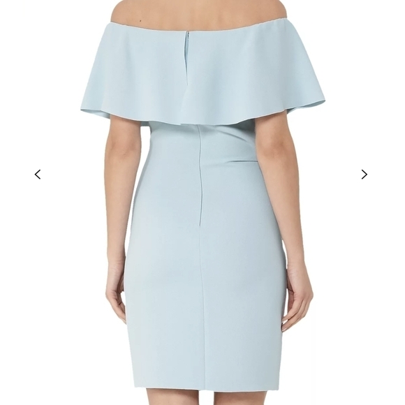 Reiss balm off the shoulder bardot dress allure blue xs 0 - Picture 3 of 16